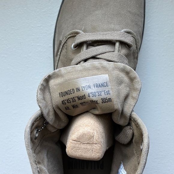 NWT  Palladium Pampa Men's Gray High Top Canvas Sneakers - Picture 8 of 11